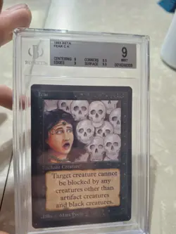 BGS 9 Beta Fear MTG Graded MINT vintage 93/94 old school NM - Image 1