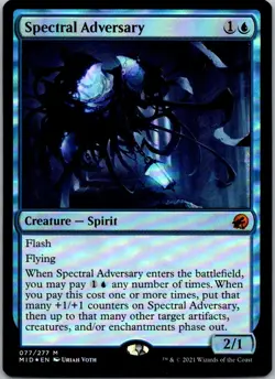 Spectral Adversary M Innistrad: Midnight Hunt 77 NM Foil - Image 1