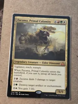 MTG Zacama, Primal Calamity The List - Rivals of Ixalan 174/196 Regular Mythic - Image 1