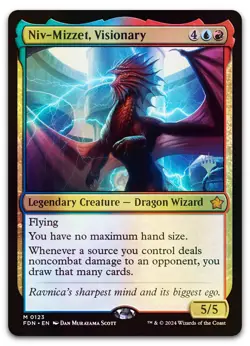 Niv-Mizzet, Visionary #123 (Foil) (NM) Duskmourn PPDSK Magic MTG - Image 1