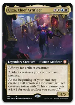 Urza, Chief Artificer (Extended Art) #49 (NM) Brothers' War BRC Magic MTG - Image 1