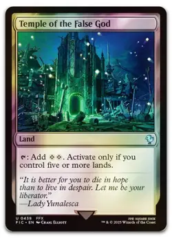 Temple of the False God (Surge Foil) #438 (NM) Final Fantasy FIC Magic MTG - Image 1