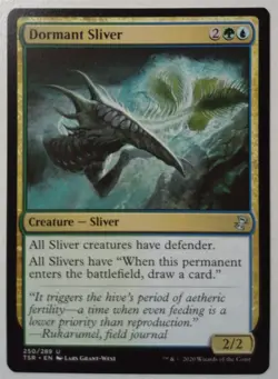 Dormant Sliver *Uncommon* Magic MtG x1 Time Spiral Remastered - Image 1