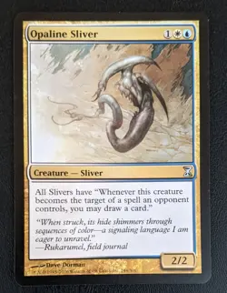 1 x Opaline Sliver - Time Spiral - MTG Magic the Gathering - Gold - Image 1