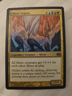 MTG Sliver Legion - Future Sight - LP - Magic The Gathering Mythic Rare - Image 1