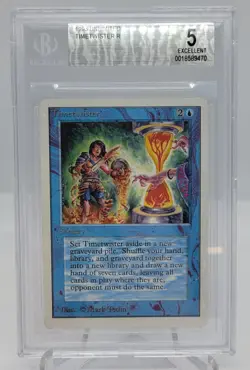 Timetwister Magic mtg English Unlimited Beckett Graded BGS 5 EX - Image 1