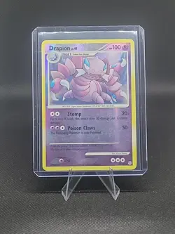 Pokemon TCG Reverse Holo Rare Drapion 23/130 Diamond & Pearl MP - Image 1