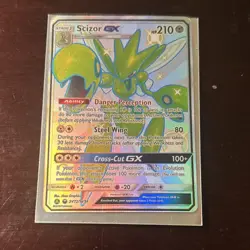 Pokemon Scizor GX SV72/SV94 Hidden Fates Shiny Vault Shiny Holo Rare Full Art - Image 4