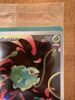 2 X Pokemon SEALED Bulbasaur 133/132 Mega Evolution Stamped Promo/ One Without! - Image 5
