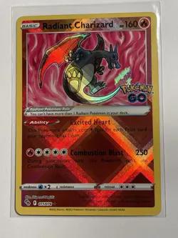 Radiant Charizard 011/078 Pokemon GO Holo - Image 2