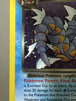 Pokemon TCG Dark Gyarados Prerelease Team Rocket Holo Rare 8/82 🌀 Swirl 🌀 - Image 2
