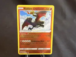 Pokemon TCG Radiant Charizard 020/159 Crown Zenith Radiant Rare Holo English - Image 1