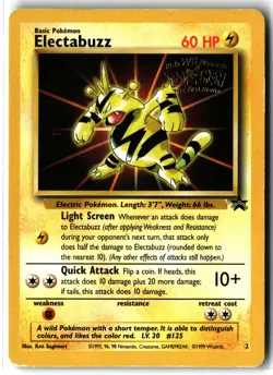 Electabuzz ⭐ 2 Promo Wizards Black Star Promos 1999 Pokemon MP - Image 1