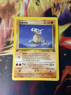 Cubone 50/64 LP 1st Edition Jungle 1999 Pokemon TCG - Image 1