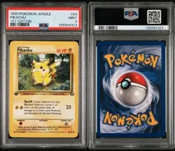 PSA 9 MINT Pokemon 1st Edition Jungle Pikachu 60/64 - Image 3
