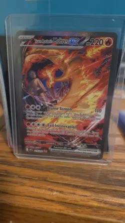 Pokemon Team Rocket's Moltres ex 229/182 Destined Rivals Holo Illustrated Ultra - Image 1