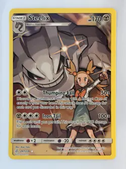 Pokemon TCG - SM Cosmic Eclipse Steelix (Secret) 247/236 - Near Mint - Image 1