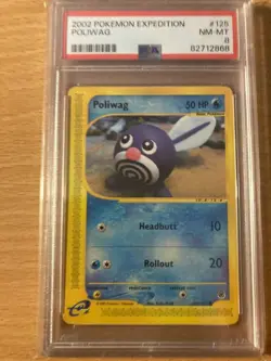 PSA 8 poliwag expedition 2002 Pokemon - Image 1