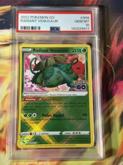 2022 POKEMON GO #004 RADIANT VENUSAUR PSA 10 - Image 4