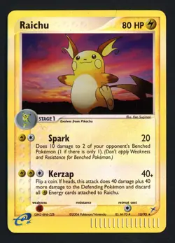 Raichu 13/95 Reverse Team Magma vs Team Aqua Rare Pokemon TCG - Image 1