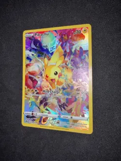 Pikachu (Secret Rare Full Art) 160/159 Crown Zenith Holo Pokemon TCG NM - Image 5