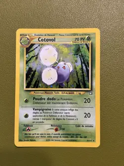 Cotovol 7/111 Holo French Neo Genesis/Expedition Pokemon TCG - LP/MP Condition - Image 1