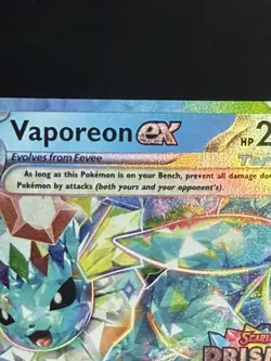 Vaporeon EX Prismatic Evolutions STAMPED Promo 023/131 Pokemon 2025 - Image 5