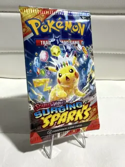(HEAVY)🔥 22.45g Pokemon TCG Surging Sparks Booster Pack Factory Sealed✅ - Image 2