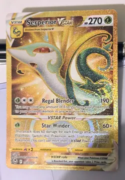 SERPERIOR VSTAR 210/195 SILVER TEMPEST POKEMON-GOLD SECRET RARE- ULTRA RARE-MINT - Image 1