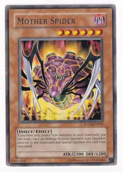 1x (LP) Mother Spider - SOVR-EN019 - Rare - Unlimited Edition YuGiOh - Image 1