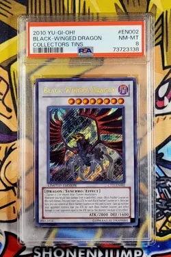 Yu-Gi-Oh! BLACK-WINGED DRAGON Collectors Tin Promo CT07-EN002 PSA 8 Secret LE - Image 1