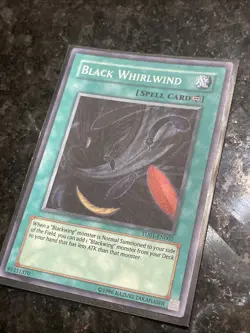 Yugioh Black Whirlwind TU01-EN005 Super Rare NM - Image 2