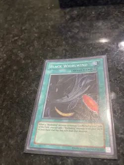 Yugioh Black Whirlwind TU01-EN005 Super Rare NM - Image 3