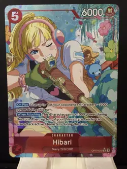 A Fist of Divine Speed #OP11-010 Hibari (Alternate Art) ALT NM One Piece Bandai - Image 1