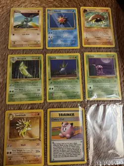 Vintage Pokemon cards from the original late-1990s era. - Image 1