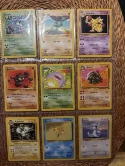Vintage Pokemon cards from the original era (1999) - Image 1