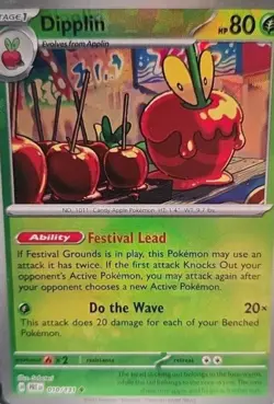 ✨CRAZY Texture Shift ERROR Pokemon Card Dipplin Pokeball Prismatic Evolutions✨ - Image 1