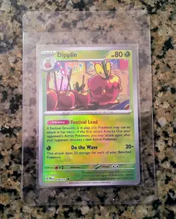✨CRAZY Texture Shift ERROR Pokemon Card Dipplin Pokeball Prismatic Evolutions✨ - Image 4
