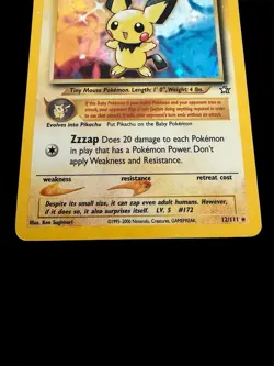 Pichu - 12/111 - Pokemon Neo Genesis Unlimited Holo Rare Card WOTC - Image 3