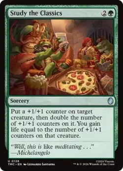 ~ Study the Classics ~ NM ~ Commander: Teenage Mutant Ninja Turtles ~ MTG ~ - Image 1