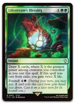Lifestream's Blessing (Surge Foil) #67 (NM) Final Fantasy FIC Magic MTG - Image 1