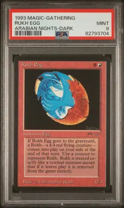 Rukh Egg (Dark) - Arabian Nights - MINT - PSA 9. See MTG in store - Image 1