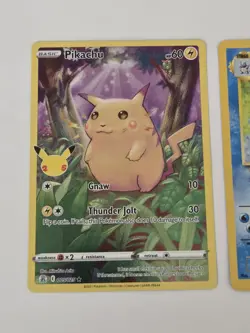 Pokemon 25th anniversary Blastoise / Dark Gyarados / Pikachu card Lot - Image 3