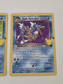 Pokemon 25th anniversary Blastoise / Dark Gyarados / Pikachu card Lot - Image 5