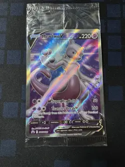 SEALED NM Mewtwo V Black Star Promo Full Art Holo Pokemon SWSH229 - Image 1