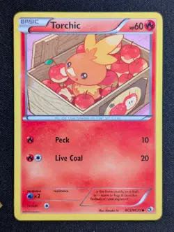 Torchic RC5/RC25 Legendary Treasures: Radiant Collection Pokemon LP Holo - Image 1