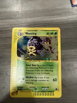 Pokemon Weezing 32/165 Expedition Base Set English Holo - Image 1