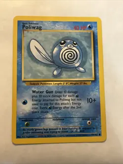 Pokemon Tcg Poliwag #59 Pokemon Base Set NM VTG WOTC - Image 1