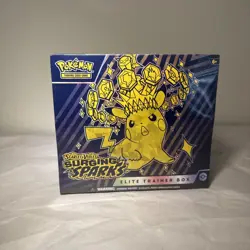 Pokemon TCG Scarlet & Violet SURGING SPARKS Elite Trainer Box FACTORY SEALED ETB - Image 1