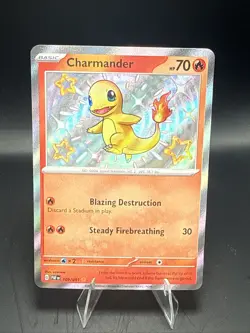 Pokemon Charmander TCG 109/091 Baby Shiny Rare Paldean Fates - Image 1